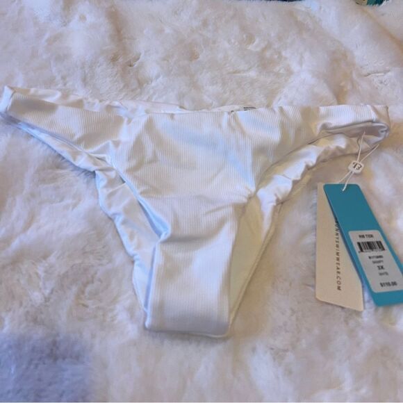 BEACH BUNNY RIB TIDE SKIMPY BOTTOM.. - Picture 1 of 7